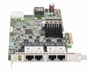 AdLink GigE Interface Card PCIe GIE74 with PoE, 4 Ports