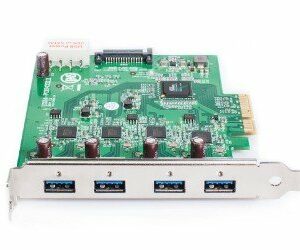 USB 3.0 Interface Card PCIe, Fresco FL1100, 4HC, x4, 4Ports
